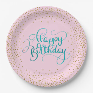 Glücklicher Geburtstag Pappteller