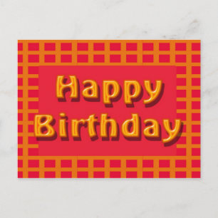 glücklicher Geburtstag Postkarte