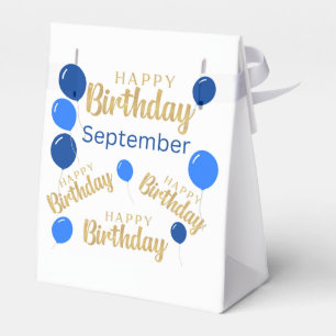 Glücklicher Geburtstag September Geburtstag Geburt Geschenkschachtel