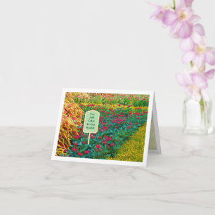 "GLÜCKLICHER GEBURTSTAG" /SIE FÜGEN FARBE ZU UNSER KARTE