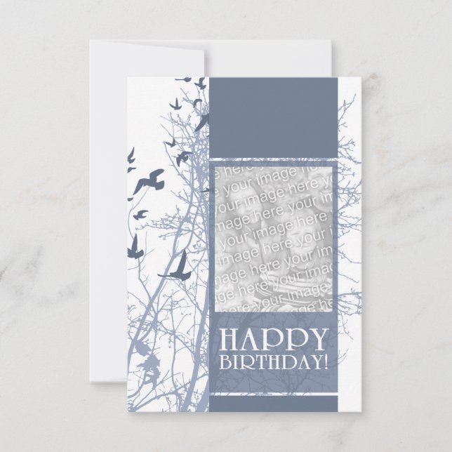 glücklicher Geburtstag (Silhouette) (Vorderseite)