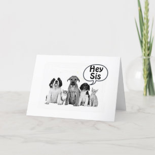 GLÜCKLICHER GEBURTSTAG **SISTER** BEST AUF JETZT! KARTE