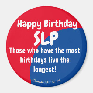 Glücklicher Geburtstag SLP Kühlschrank Magnet