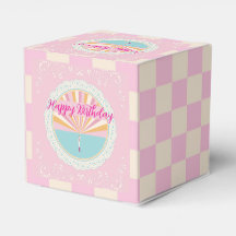 Glücklicher Geburtstag Spaß-Party-Box, Rosa Regenb