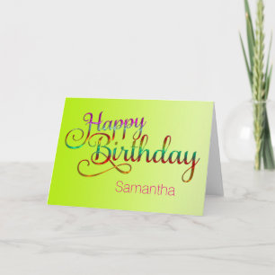 GLÜCKLICHER GEBURTSTAG - Textgestaltung + Ihre eig Karte