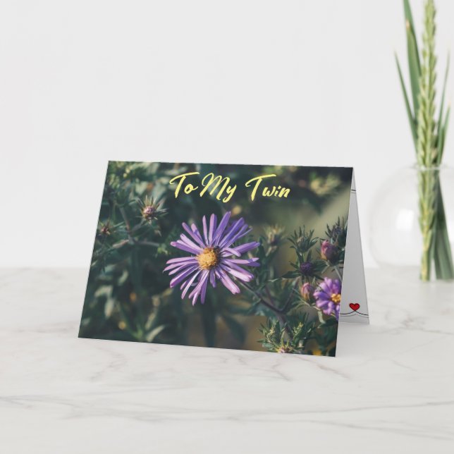 GLÜCKLICHER GEBURTSTAG ***TWIN*** KARTE (Vorderseite)