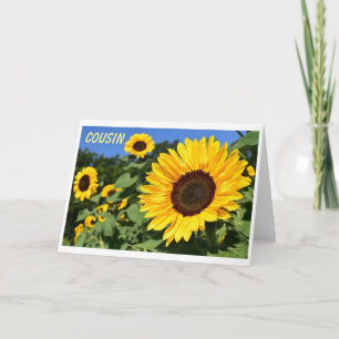 GLÜCKLICHER GEBURTSTAG ZU EINEM "SCHÖNEN COUSIN" KARTE