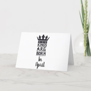 GLÜCKLICHER GEBURTSTAG ZU MEINEM "KÖNIG", GEBOREN  KARTE