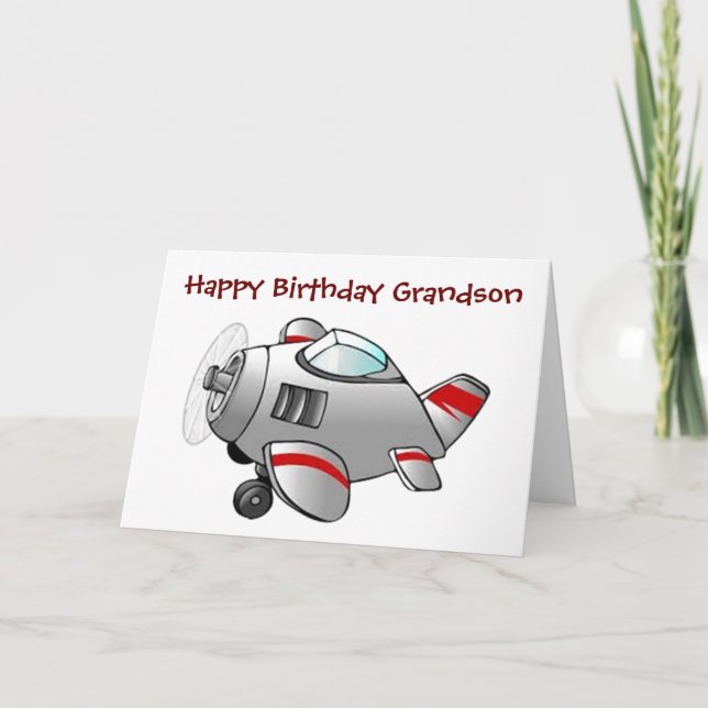 **GLÜCKLICHER GEBURTSTAG ZU UNSEREM GRANDSON** KARTE (Vorderseite)