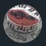 Glücklicher Geburtstagskuchen Dartscheibe<br><div class="desc">Glücklicher Geburtstagskuchen</div>