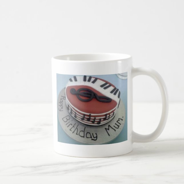 Glücklicher Geburtstagskuchen Tasse (Rechts)