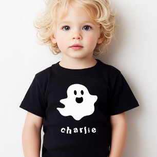Glücklicher Geist und nennen Kinder Halloween Kleinkind T-shirt