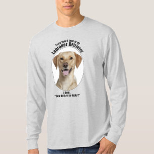 Glücklicher Gelbe Labrador T-Shirt
