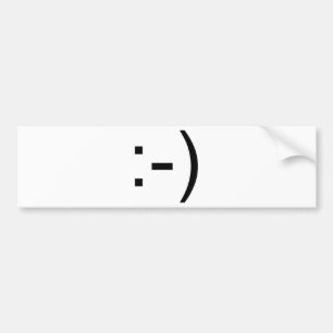 Glücklicher Gesicht Emoticon! Autoaufkleber