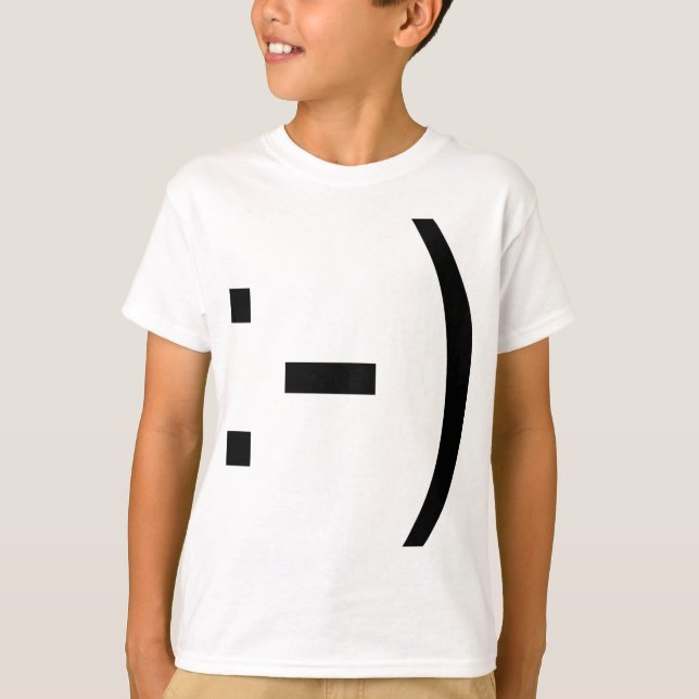 Glücklicher Gesicht Emoticon! T-Shirt (Vorderseite)