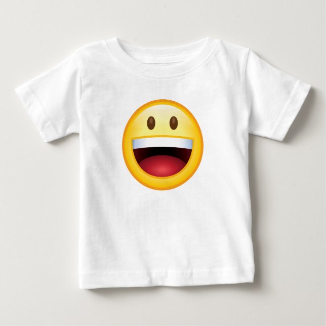 Glücklicher GesichtEmoticon Baby T-shirt (Vorderseite)