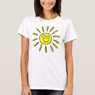 Glücklicher Gesichtsun-Entwurfs-niedlicher T - T-Shirt