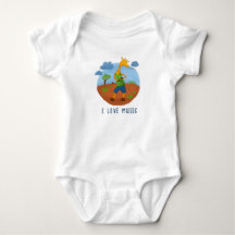 Glücklicher Giraffen-Cartoon personalisierter Baby