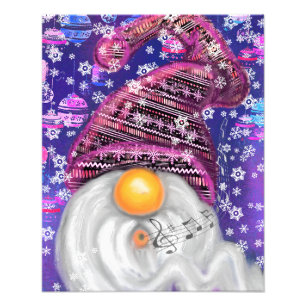 Glücklicher Gnom Weihnachtsposter Fotodruck