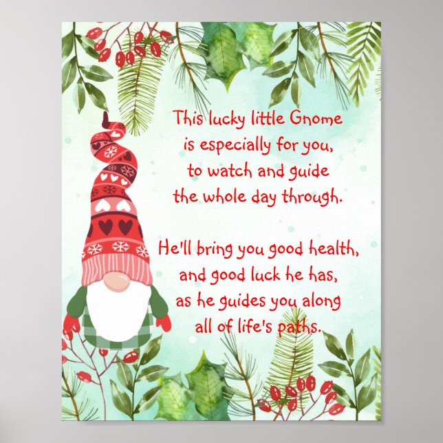 Glücklicher Gnome Dieses glückliche kleine Gnome P Poster (Vorne)