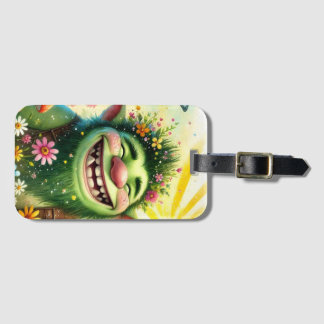 glücklicher Goblin Boy lächeln Gepäckanhänger