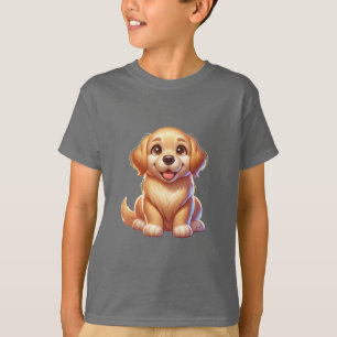 Glücklicher Golden Retriever Welpe   Süßes Hundeli T-Shirt