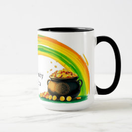 Glücklicher Goldmünzen-Topf St. Patrick's Day Tasse