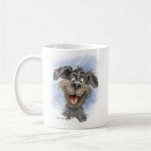 Glücklicher grinsender Hund – Süße Hunde-Comicfigu Kaffeetasse