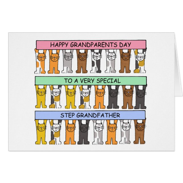 Glücklicher Großeltern Tag Schritt Großvater. (Vorderseite (Horizontal))