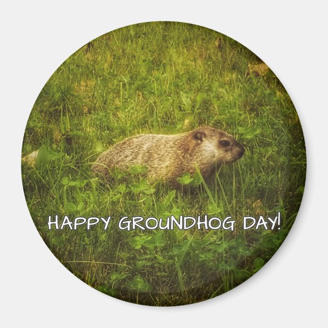 Glücklicher Groundhog Day! Magnet (Vorne)
