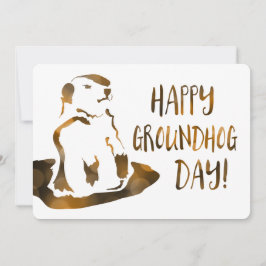 glücklicher groundhog Tag Einladung