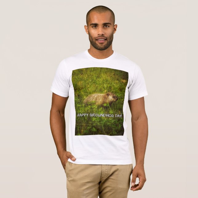 Glücklicher Groundhog-Tag! T - Shirt (Vorne ganz)