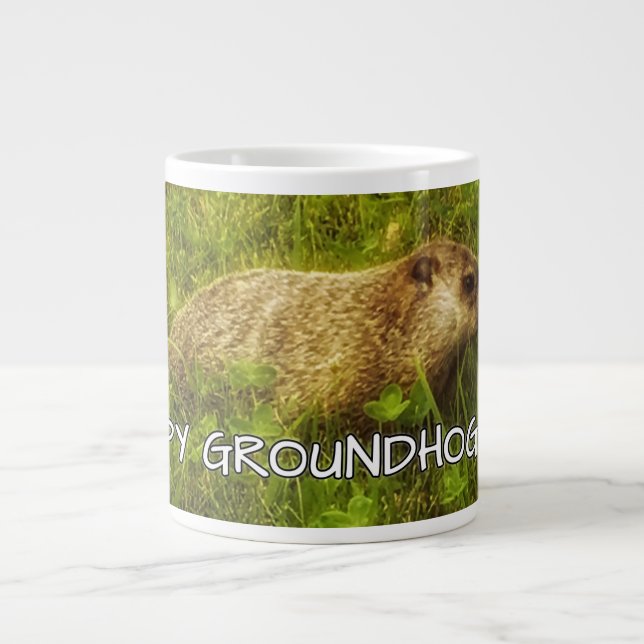 Glücklicher Groundhog-Tag! Tasse (Vorderseite)