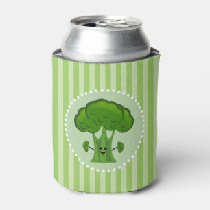 Glücklicher grüner Brokkoli Dosenkühler