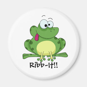 Glücklicher grüner Frosch Magnet