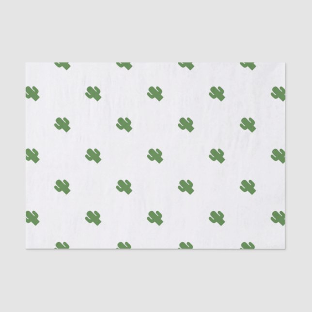 Glücklicher grüner Kaktus im rosa Sommer Seidenpapier (Vorderseite)