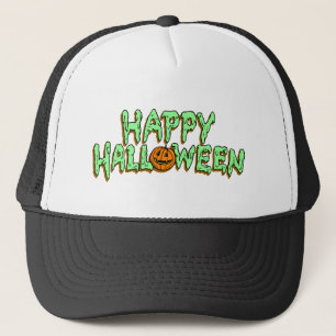 Glücklicher Halloween-Fernlastfahrer-Hut Truckerkappe