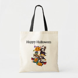 Glücklicher Halloween Kids Celebration Tote Tag Tragetasche