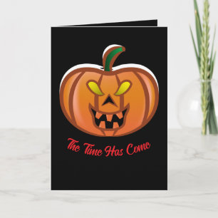 Glücklicher Halloween-Kürbis Feiertagskarte