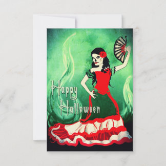 glücklicher halloween spanischer tänzer einladung