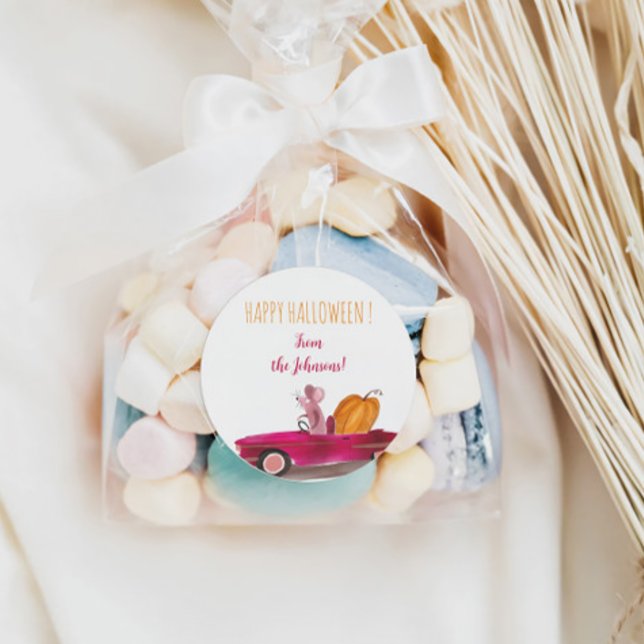 Glücklicher Halloween-Sticker für Candy & Cookie B Runder Aufkleber (Von Creator hochgeladen)