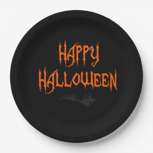 Glücklicher Halloween-Teller Pappteller
