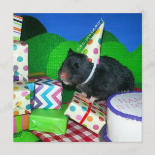Glücklicher Hamster-Geburtstag! Karte