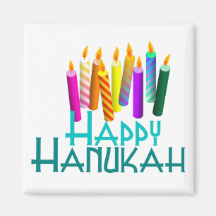 Glücklicher Hanukah Kerzen-Magnet Magnet