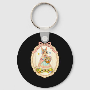 Glücklicher Hase Lustiger Kaninchen Für Illustrati Schlüsselanhänger