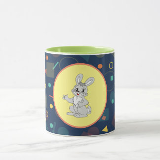 Glücklicher Hase Pastell Tasse - Süßer Kaninchen K