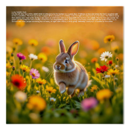 Glücklicher Hasenfuß Poster