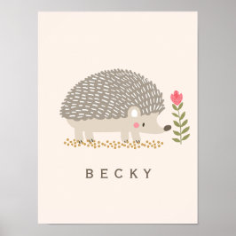 Glücklicher Hedgie Poster