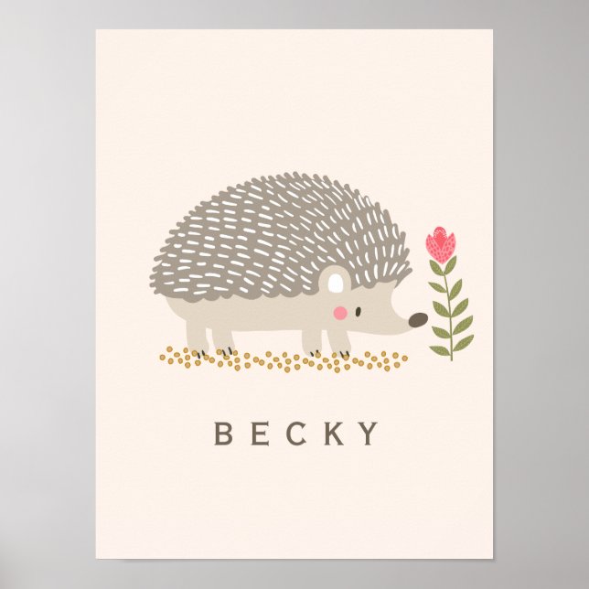 Glücklicher Hedgie  Poster (Vorne)