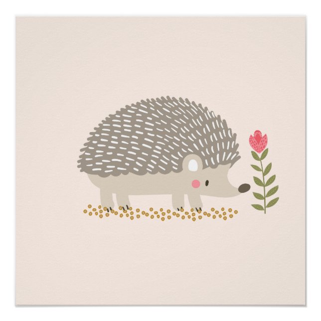 Glücklicher Hedgie Poster (Vorderseite)